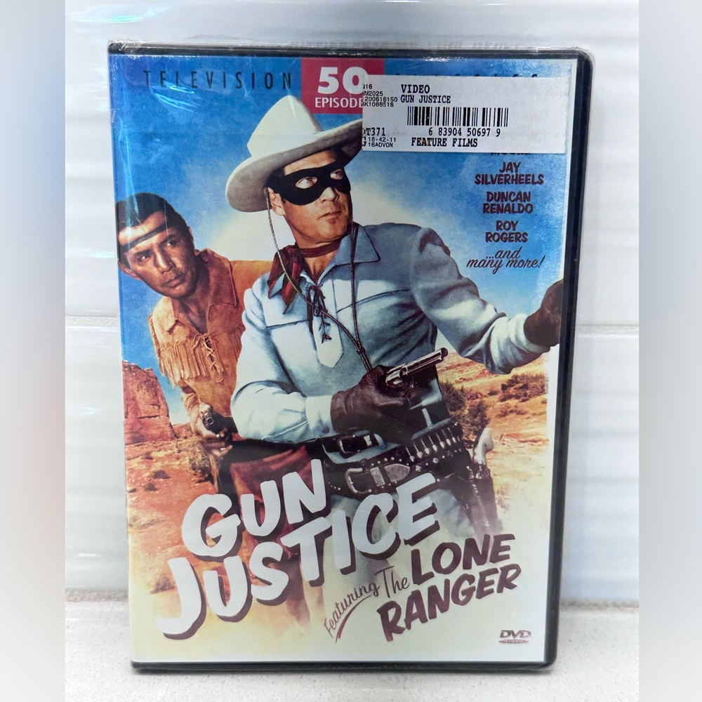 50 Western Episode Gun (DVD, 2010) Justice Featuring The Lone Ranger - Brand New